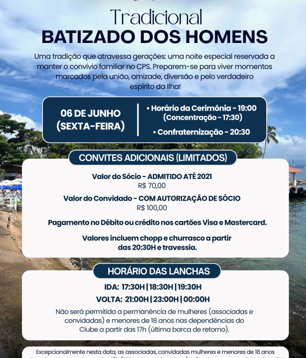 Batizado dos Homens (CPS)