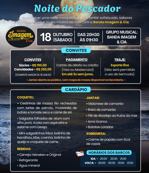 Evento - Noite do Pescador