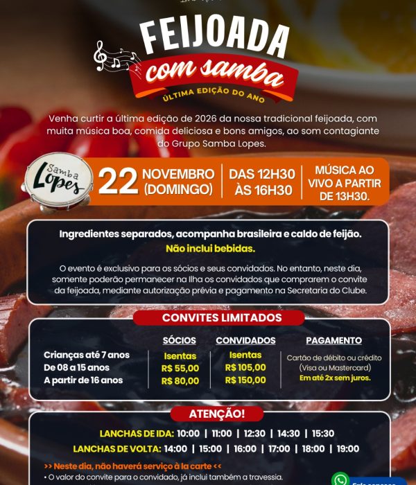Feijoada com Samba - última edição do ano